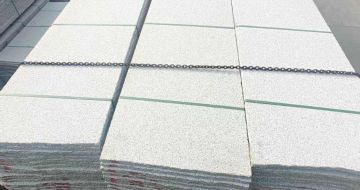 新余芝麻白毛板，石材毛板