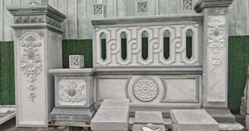 新余芝麻灰异形别墅门头