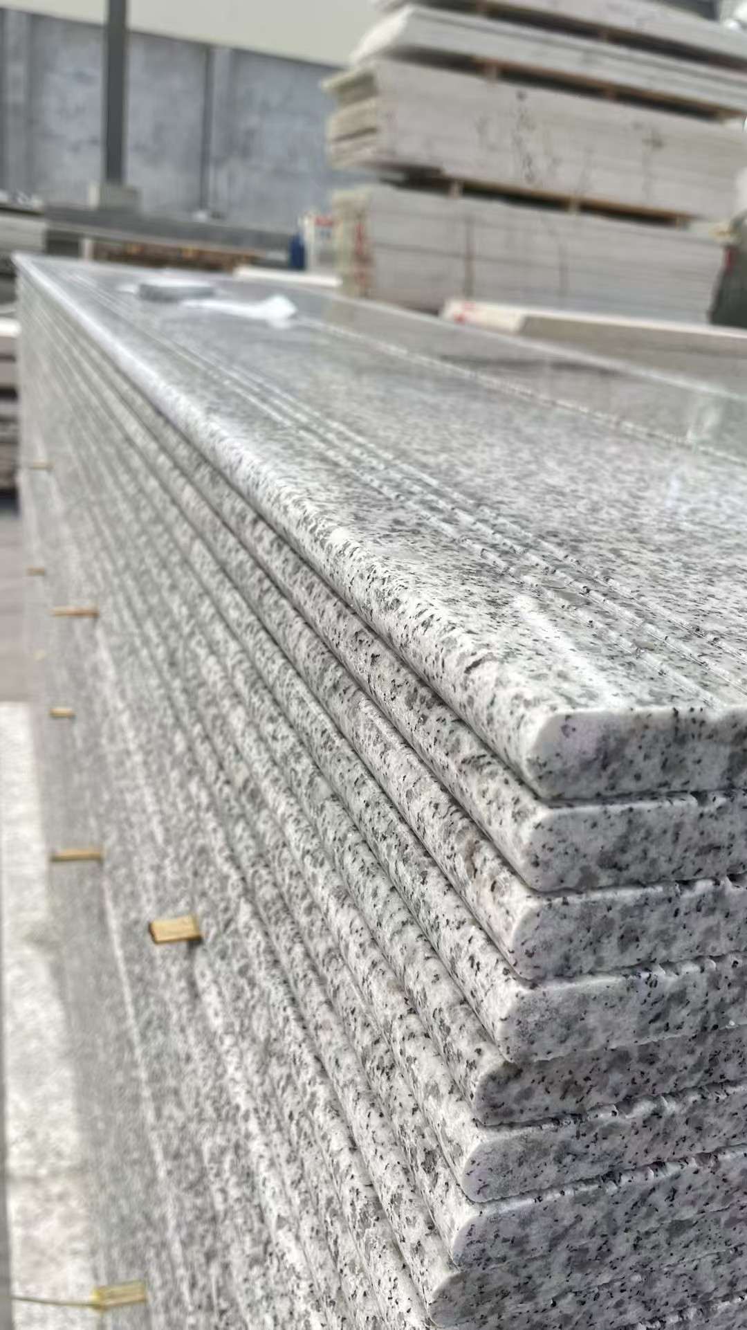 新余芝麻白楼梯踏步 花岗岩楼梯板材