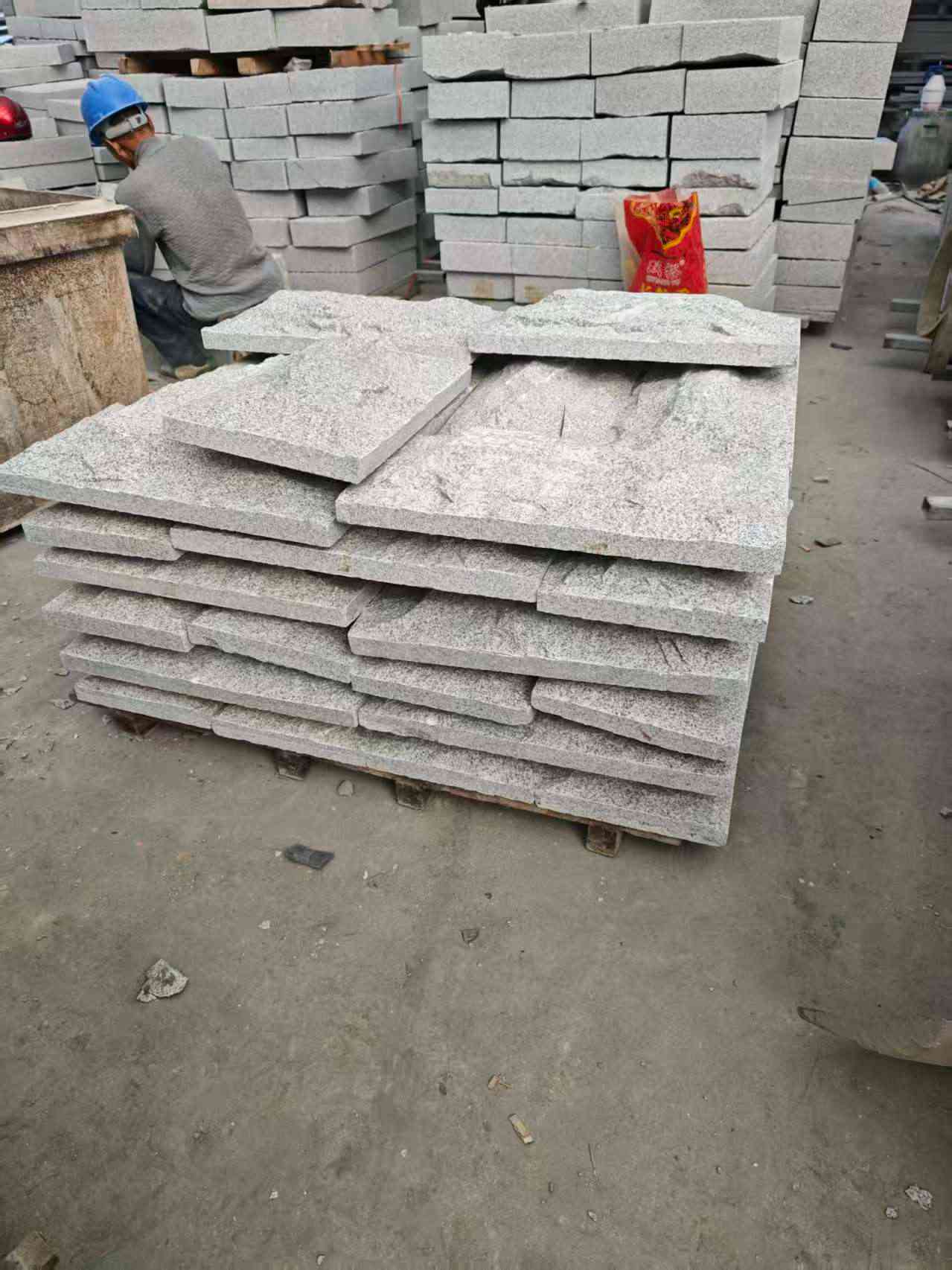 新余芝麻白蘑菇石，自然面